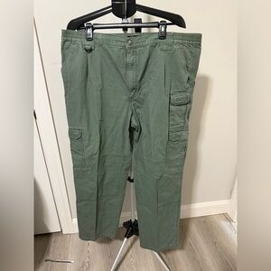 5.11 Tactical Heavy Canvas Cargo Pants Green Work Utility Mens 42x32